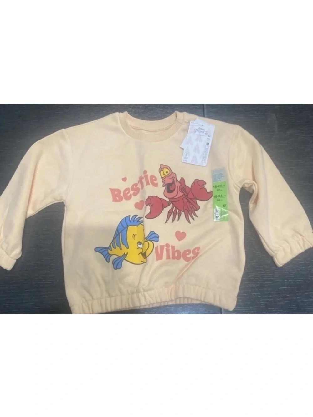 Disney Princess The Little Mermaid Primark 2 Piece Sweater Set 18-24m New